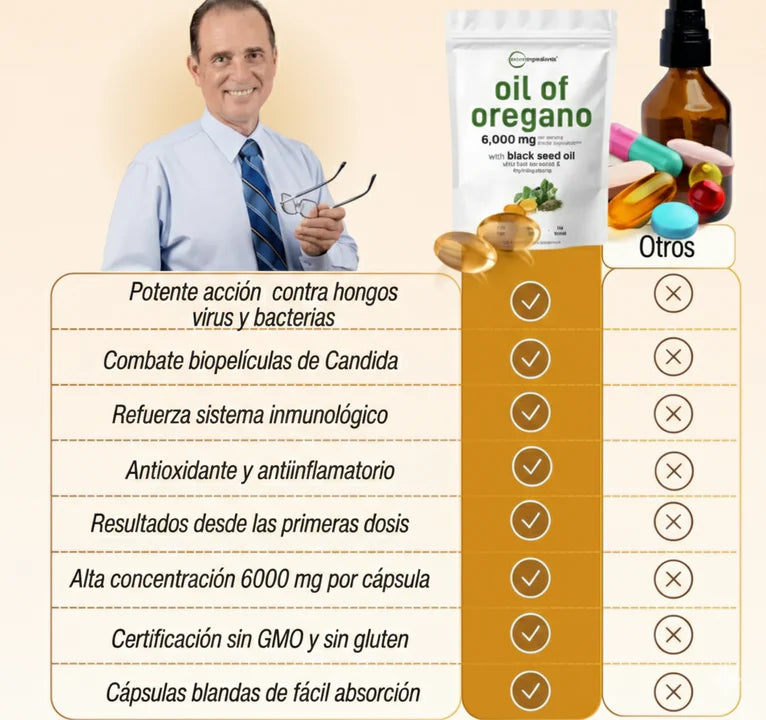 Oil of Oregano Microingredients® Fórmula 2 en 1 y Defensa Antioxidante para el cuerpo, protejelo desde hoy!