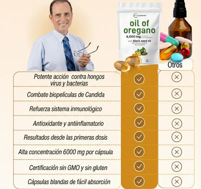 Oil of Oregano Microingredients® Fórmula 2 en 1 y Defensa Antioxidante para el cuerpo, protejelo desde hoy!